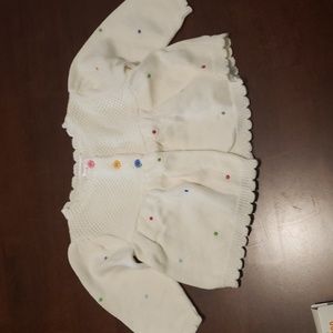 Baby Gymboree button up sweater. Size 0-3 mos. 100% cotton. New with tags.